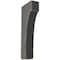 Ekena Millwork 1 3/4"W x 4"D x 10"H Clarksville Wood Vintage Decor Bracket, Black BKTWD02X04X10CVBL - alternate 1
